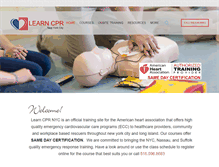 Tablet Screenshot of learncprnyc.com